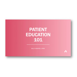 patient education webinar 101